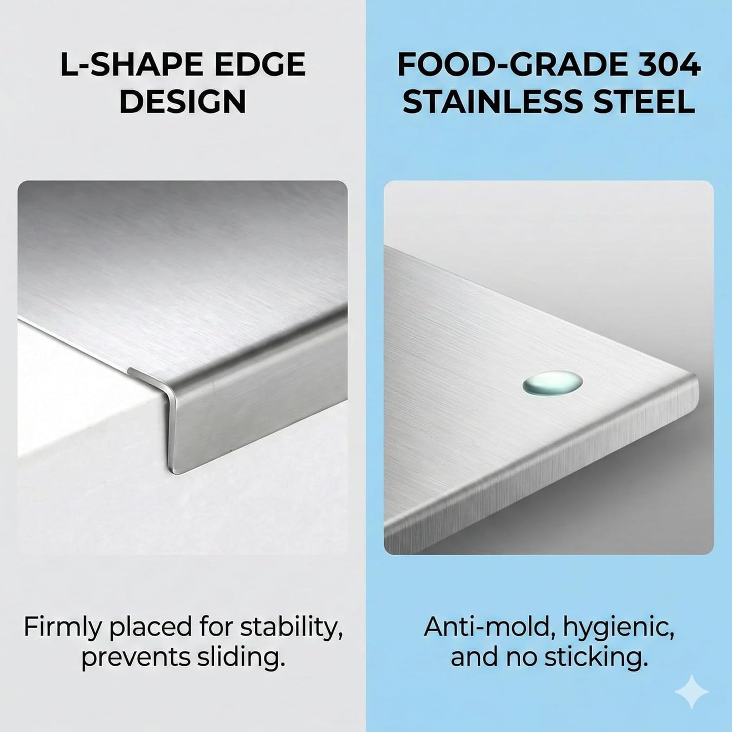 Stainless Steel Chopping Board (45x31cm)
