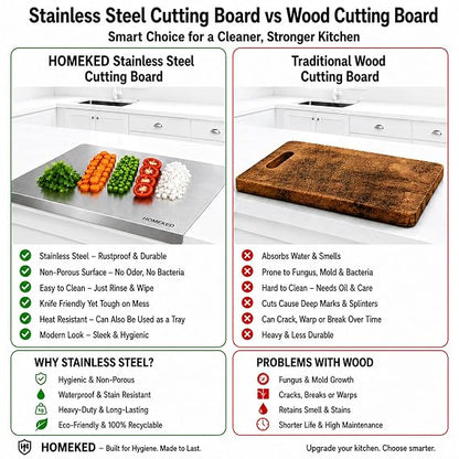 Stainless Steel Chopping Board (45x31cm)